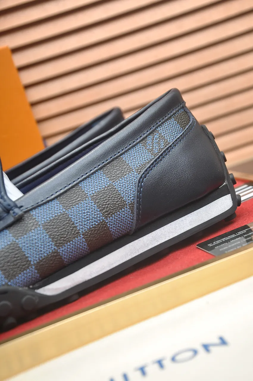 Men's men's shoes💰660💶[LOUIS VUITTON] (original order) new style🍀LV Louis Vuitton* - top version of LV classic beanie shoes! Made of imported original single cowhide, original leather side strips and wear-resistant rubber outsole! High quality products! Code number 39-45 (45 customized)